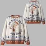 Santa The North Pole Book Club Ugly Christmas Sweater