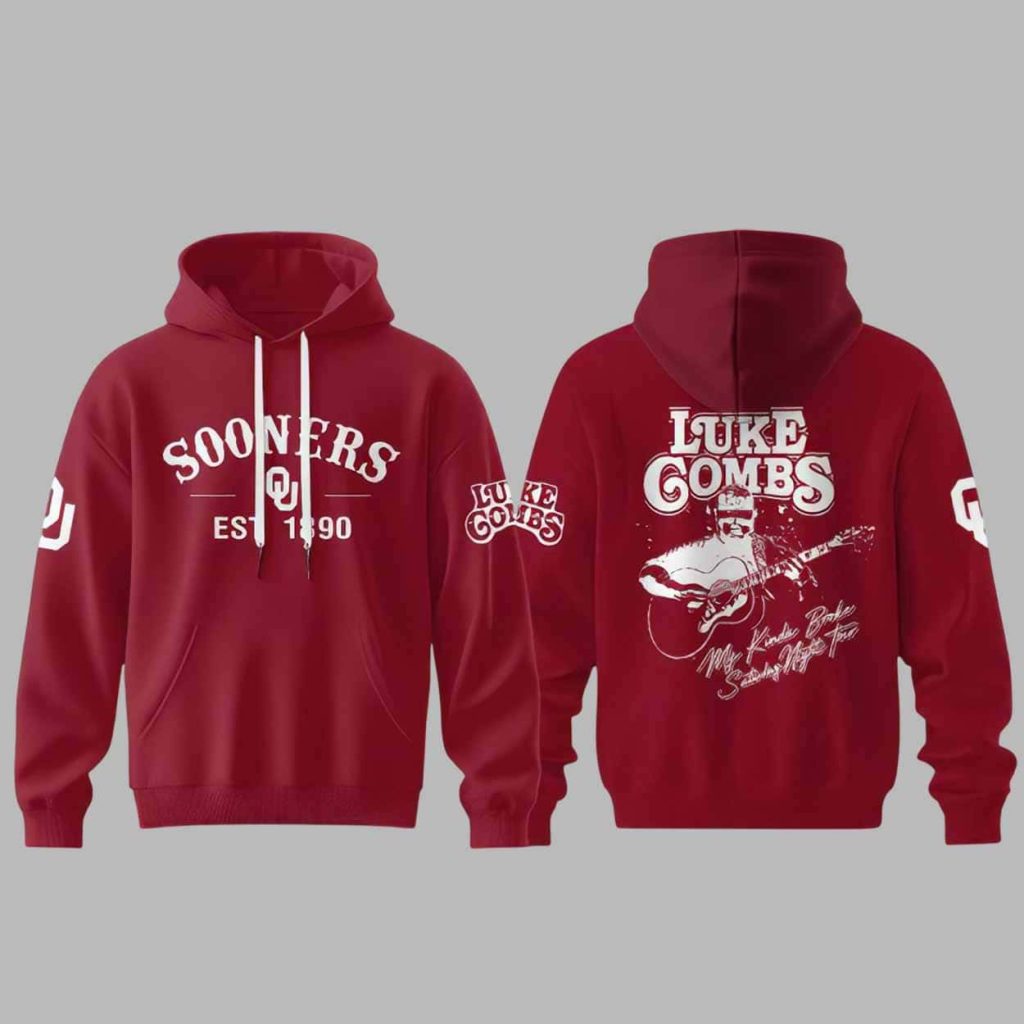 Sooners Luke Combs My Kinda Saturday Night Tour 2026 Hoodie