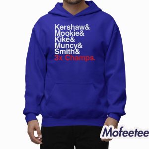 LA Dodgers Ampersand 3-Time Champs Shirt 1 LA Dodgers Ampersand 3 Time Champs Shirt 2