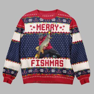 Merry Fishmas Ugly Christmas Sweater