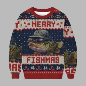 Merry Fishmas Christmas Ugly Sweater