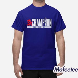 Clayton Kershaw Three Time Champion Shirt 1