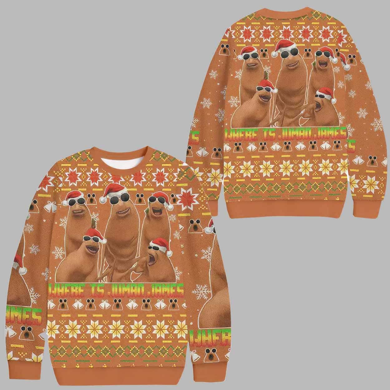 Where Is Human James Ugly Christmas Sweater Where Is Human James Ugly Christmas Sweater