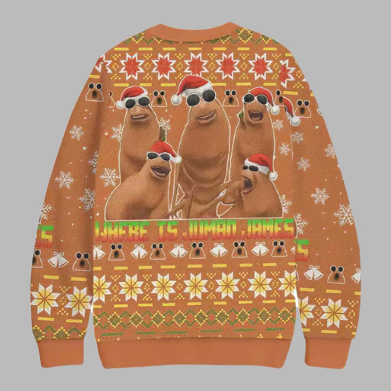 Where Is Human James Ugly Christmas Sweater Where Is Human James Ugly Christmas Sweater