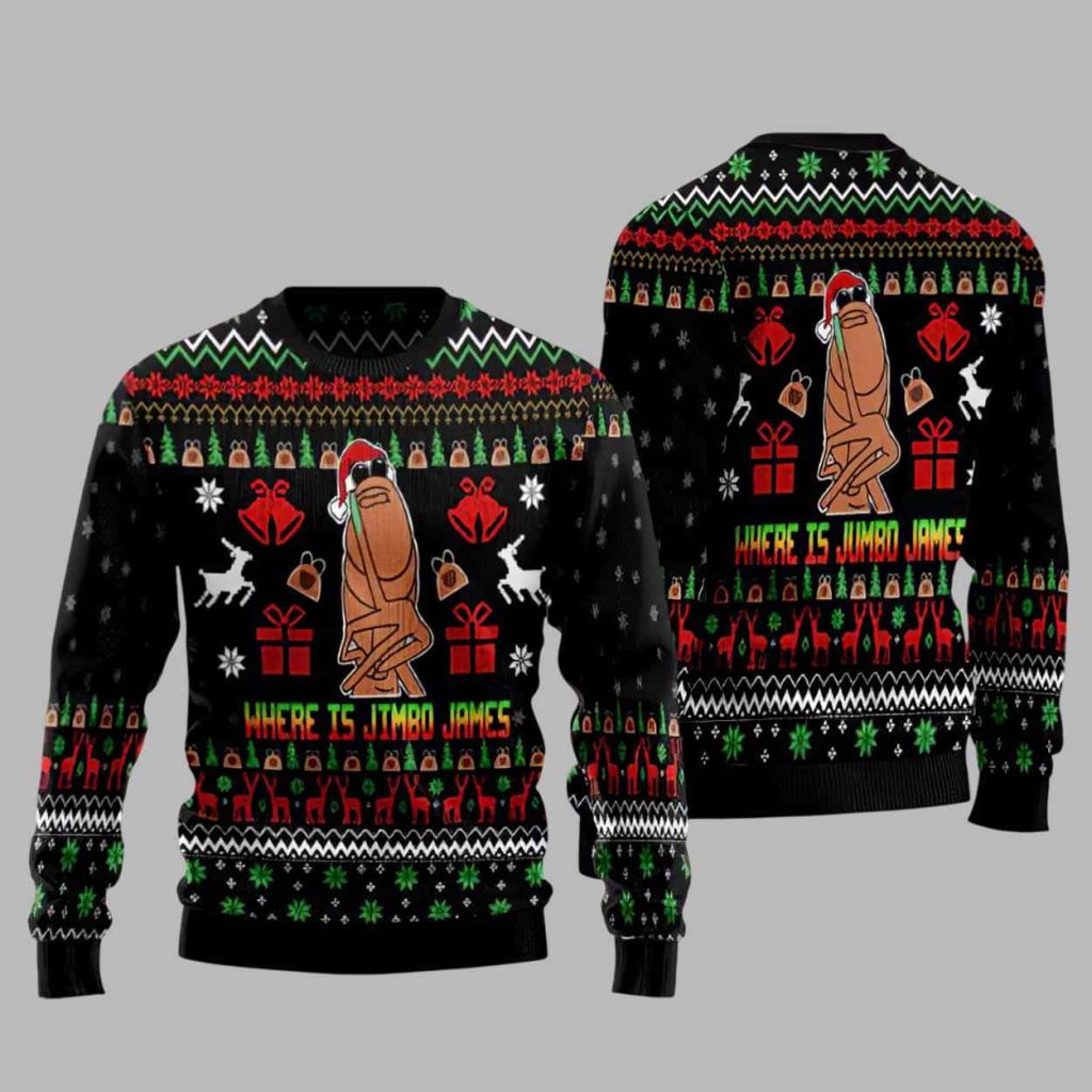 Where Is Jimbo James Ugly Christmas Sweater 1