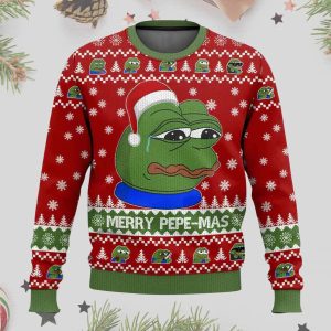 Merry Pepe Mas Ugly Christmas Sweater