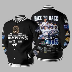 LA Dodgers World Series Champions 2025 Back To Back Jacket 1
