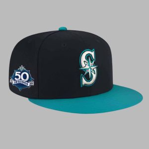 Mariners 50 Seasons Merch Celebration In 2026 Hat Cap