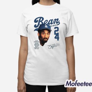 Puka Nacua Bean Kobe Bryant Dodgers 24 Black Mamba Shirt 2 Puka Nacua Bean Kobe Bryant Dodgers 24 Black Mamba Shirt 3