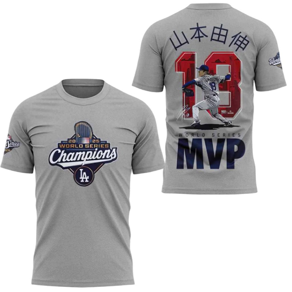 Yoshinobu Yamamoto 2025 World Series Champions MVP Shirt 1