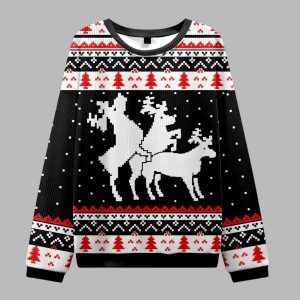 Fuck Elk Ugly Christmas Sweater