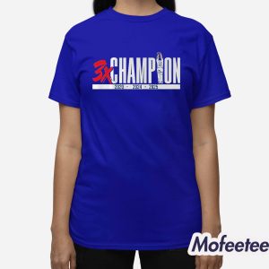 Clayton Kershaw Three Time Champion Shirt 3