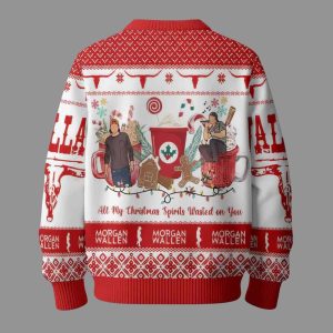 Morgan Wallen Around The Christmas Tree Ugly Christmas Sweater