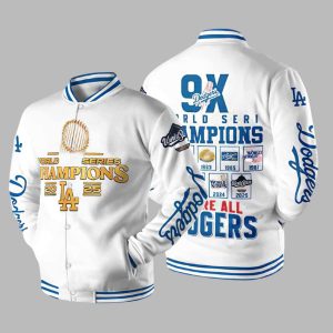 Dodgers 9X World Series Champions 2025 Baseball Jacket 3