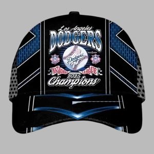 Dodgers 2025 National League Champions Hat 1 Dodgers 2025 National League Champions Hat 2