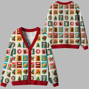 Gingerbread And Joy Ugly Cardigan Sweater