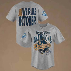 LA Dodgers World Series We Rule October Jersey 2