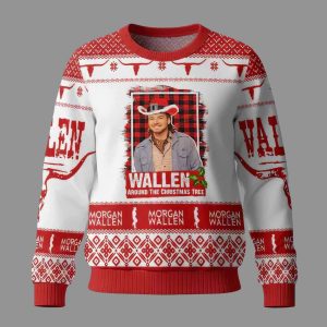 Morgan Wallen Around The Christmas Tree Ugly Christmas Sweater