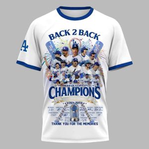 LA Dodgers Back 2 Back World Series Champions 2024 2025 Shirt 1 LA Dodgers Back 2 Back World Series Champions 2024 2025 Shirt 2
