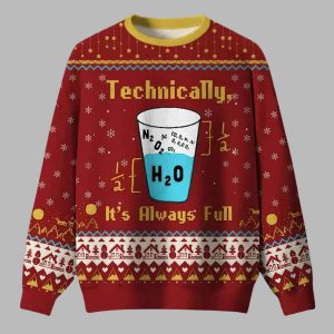 Technically It’s Always Full Science Christmas Sweater