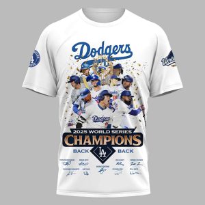 Dodgers 2025 World Series Champions Back To Back Shirt 1 Dodgers 2025 World Series Champions Back To Back Shirt 2 1
