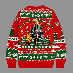 Hans Gruber Nakatomi Plaza Ugly Christmas Sweater