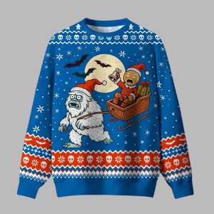Gingerbread Wild Ride Ugly Christmas Sweater
