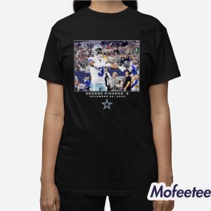 Cowboys George Pickens November 23 2025 Flash Features Week 12 Shirt