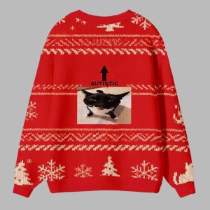 Autistic Cat Ugly Cardigan Sweater
