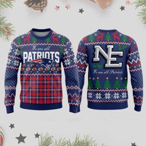 We Are All Patriots Rivalry Nor Easter 2025 Ugly Christmas Sweater