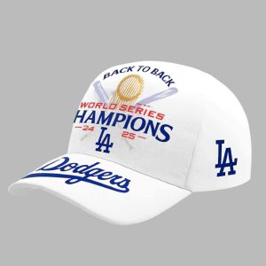 Dodgers Back To Back World Series 2025 Champions Hat Cap 2