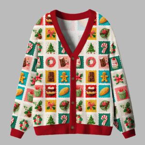 Gingerbread And Joy Ugly Cardigan Sweater 2