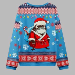 Santa Frog Ugly Christmas Sweater