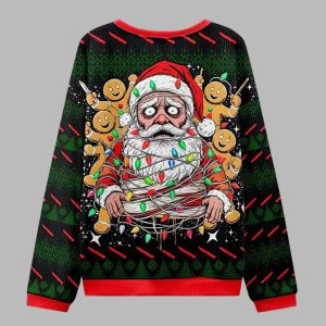 Santa Claus Kidnap The Sandy Claws Ugly Christmas Sweater