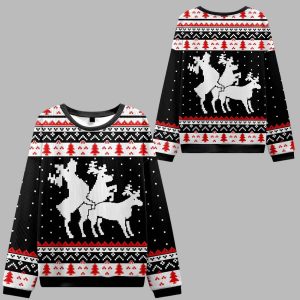 Fuck Elk Ugly Christmas Sweater