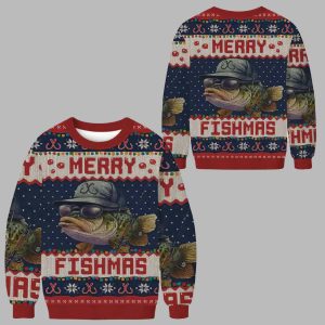 Merry Fishmas Christmas Ugly Sweater