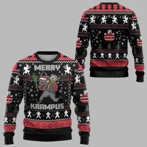 Merry Krampus Ugly Christmas Sweater