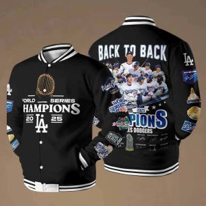LA Dodgers World Series Champions 2025 Back To Back Jacket 2
