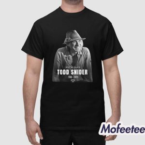 RIP Todd Snider 1966 2025 Shirt