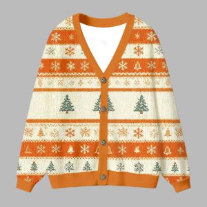 VHS 1976 In The Future Is Here Vintage Ugly Cardigan Sweater