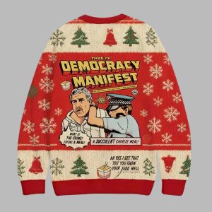 This Is Democracy Manifest Ugly Christmas Sweater