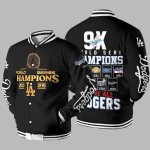 Dodgers 9X World Series Champions 2025 Baseball Jacket 2
