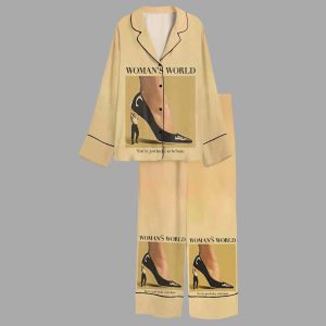 Lucky To Be Here Woman's World Cigarette Case Art Pajama Set 2