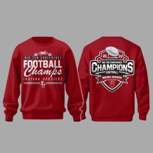 Hoosiers Champions Big 10 Conference 2025 Hoodie 2