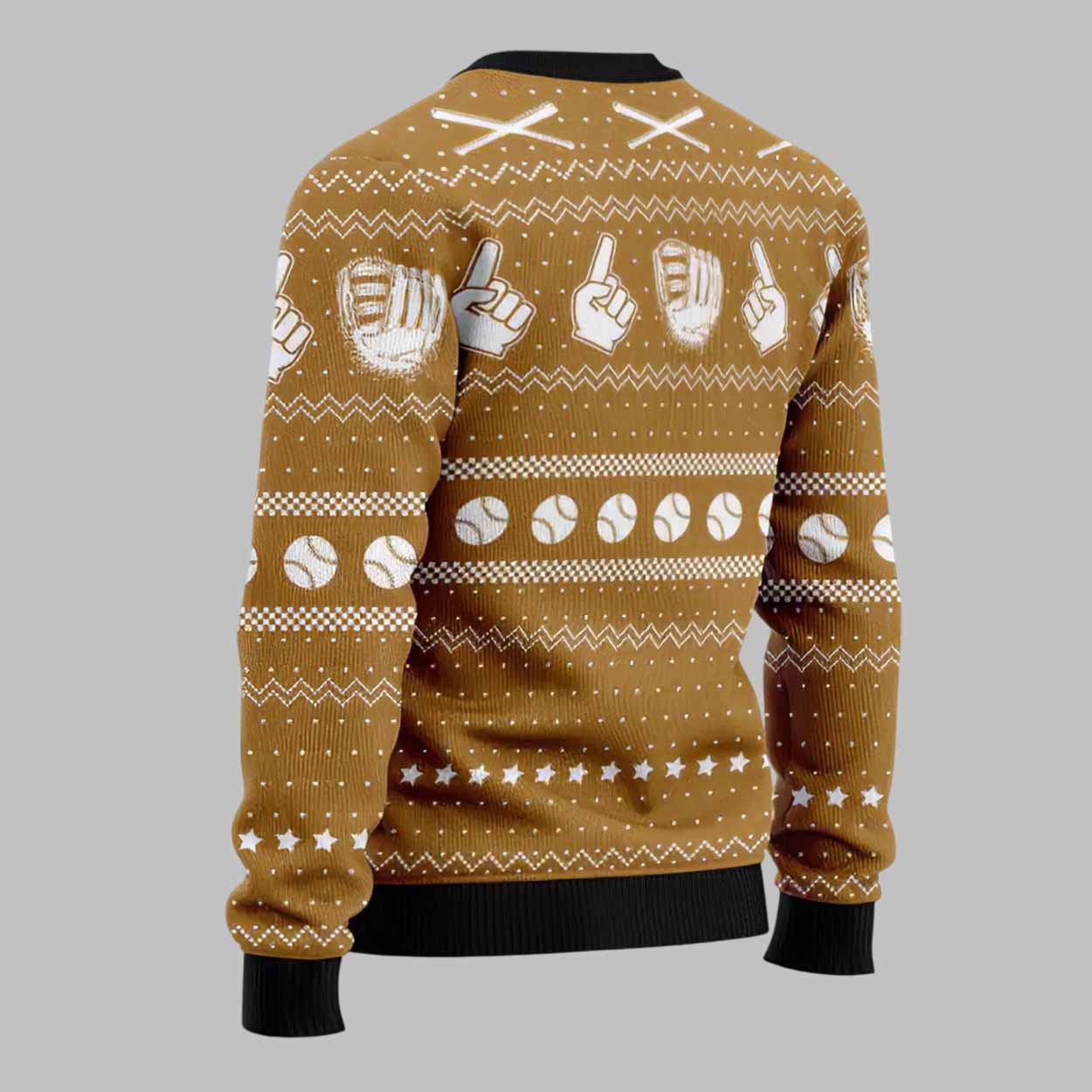 Baseball Ho Ho Homerun Ugly Christmas Sweater Baseball Ho Ho Homerun Ugly Christmas Sweater