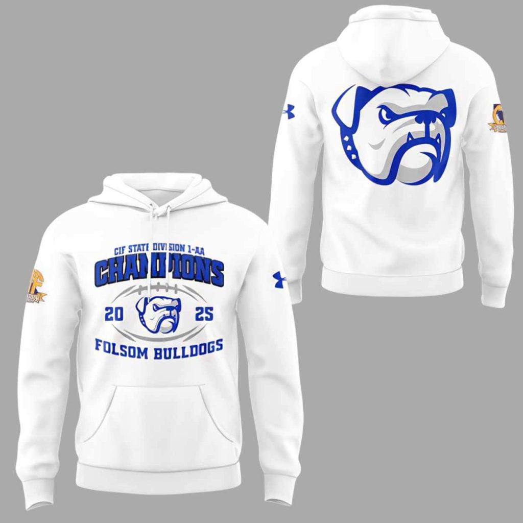 Bulldogs 2025 CIF State Division 1 AA Champs Celebarte Hoodie 1