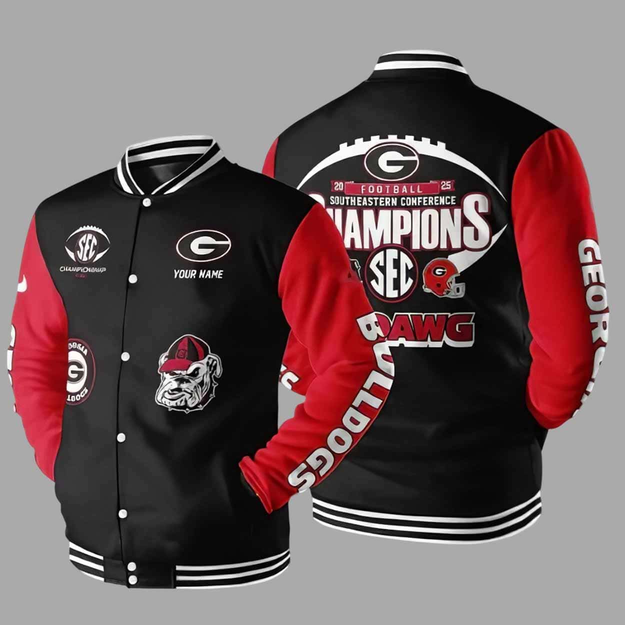 Bulldogs Southeastern Conference SEC Champions 2025 Jacket Bulldogs Southeastern Conference SEC Champions 2025 Jacket