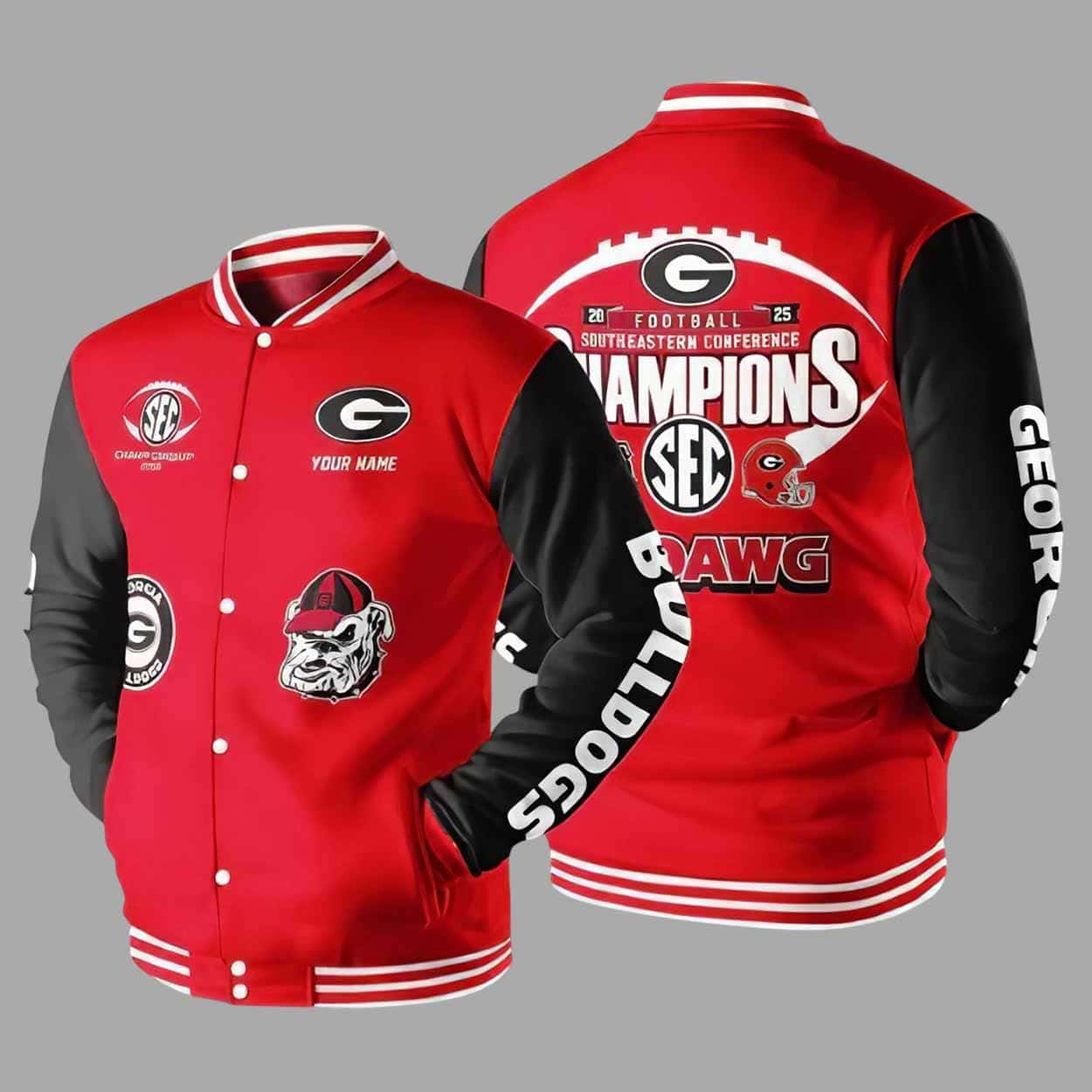 Bulldogs Southeastern Conference SEC Champions 2025 Jacket Bulldogs Southeastern Conference SEC Champions 2025 Jacket