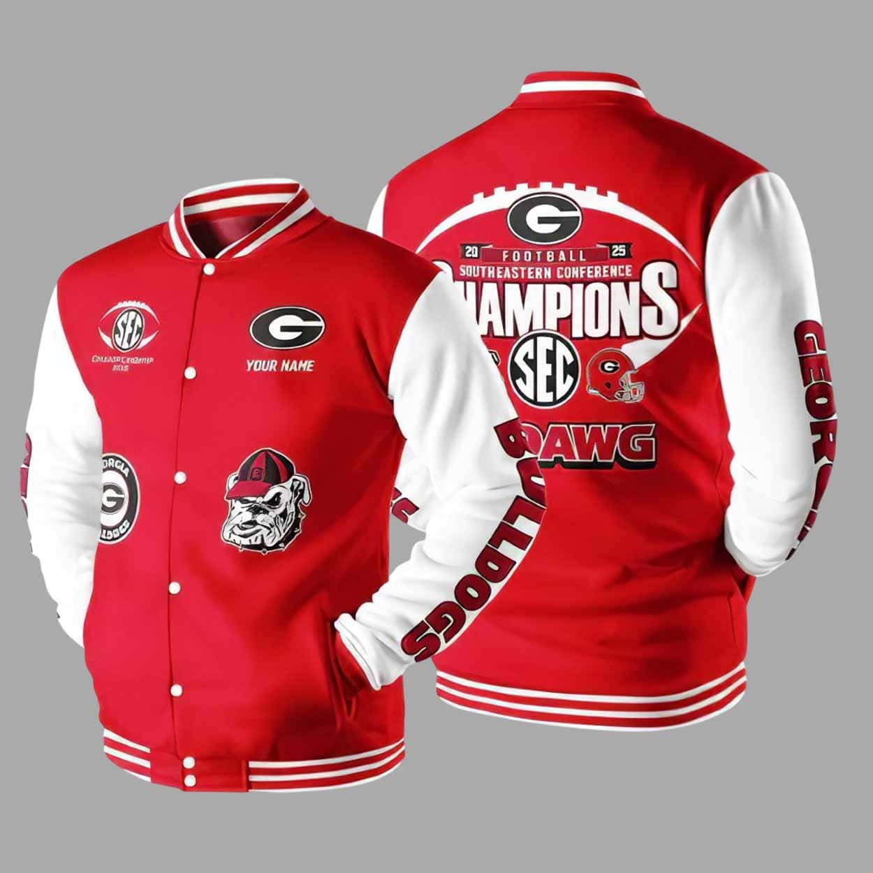 Bulldogs Southeastern Conference SEC Champions 2025 Jacket Bulldogs Southeastern Conference SEC Champions 2025 Jacket
