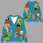 Cats In Bag Ugly Cardigan Sweater